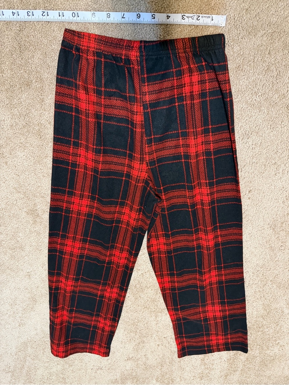 Plaid Red & Black High-Waist Wide-Leg Pants - Picture 2 of 2